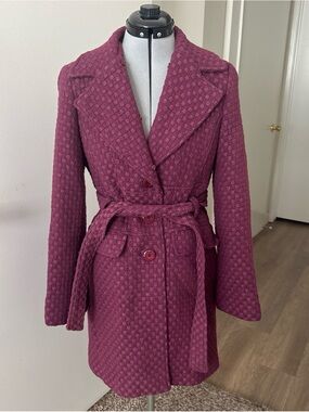 Vintage Purple Marvin Richards Trench Coat